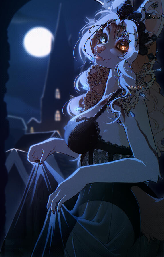 *flat colored halfbody + extra - commission