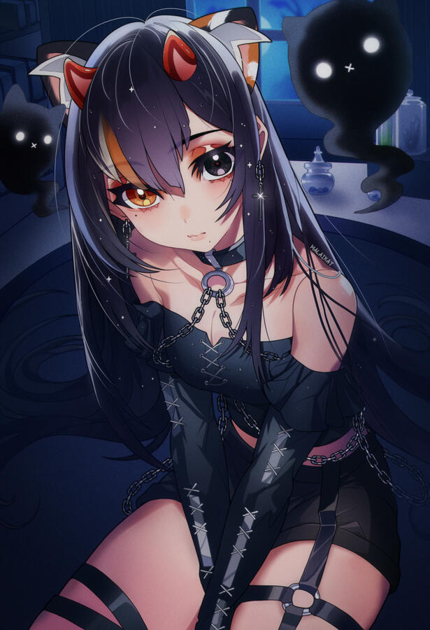 *flat colored halfbody + extra - commission