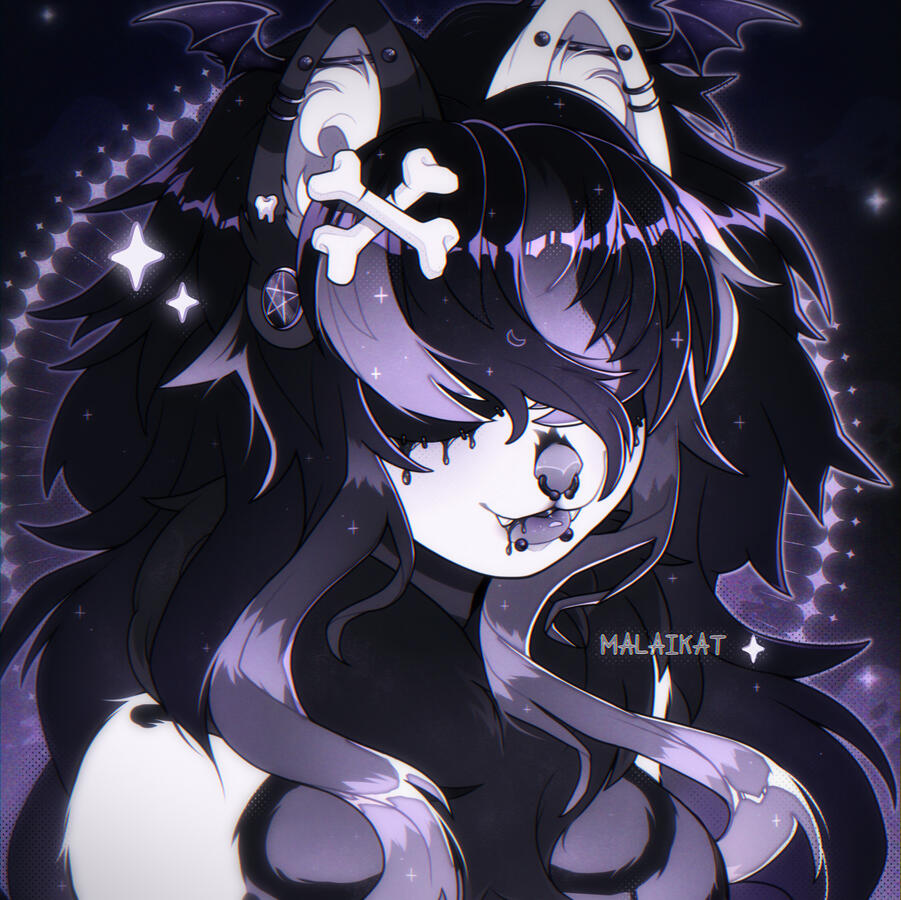 *flat colored headshot - commission