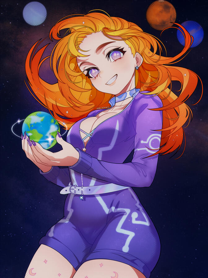 *flat colored halfbody + extra - commission