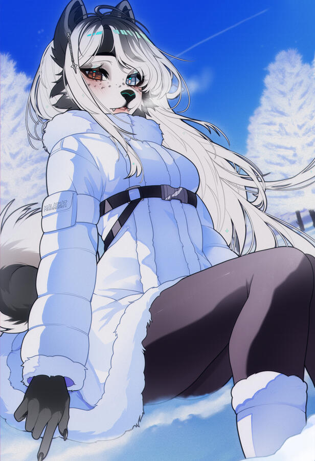 *flat colored halfbody + extra - commission